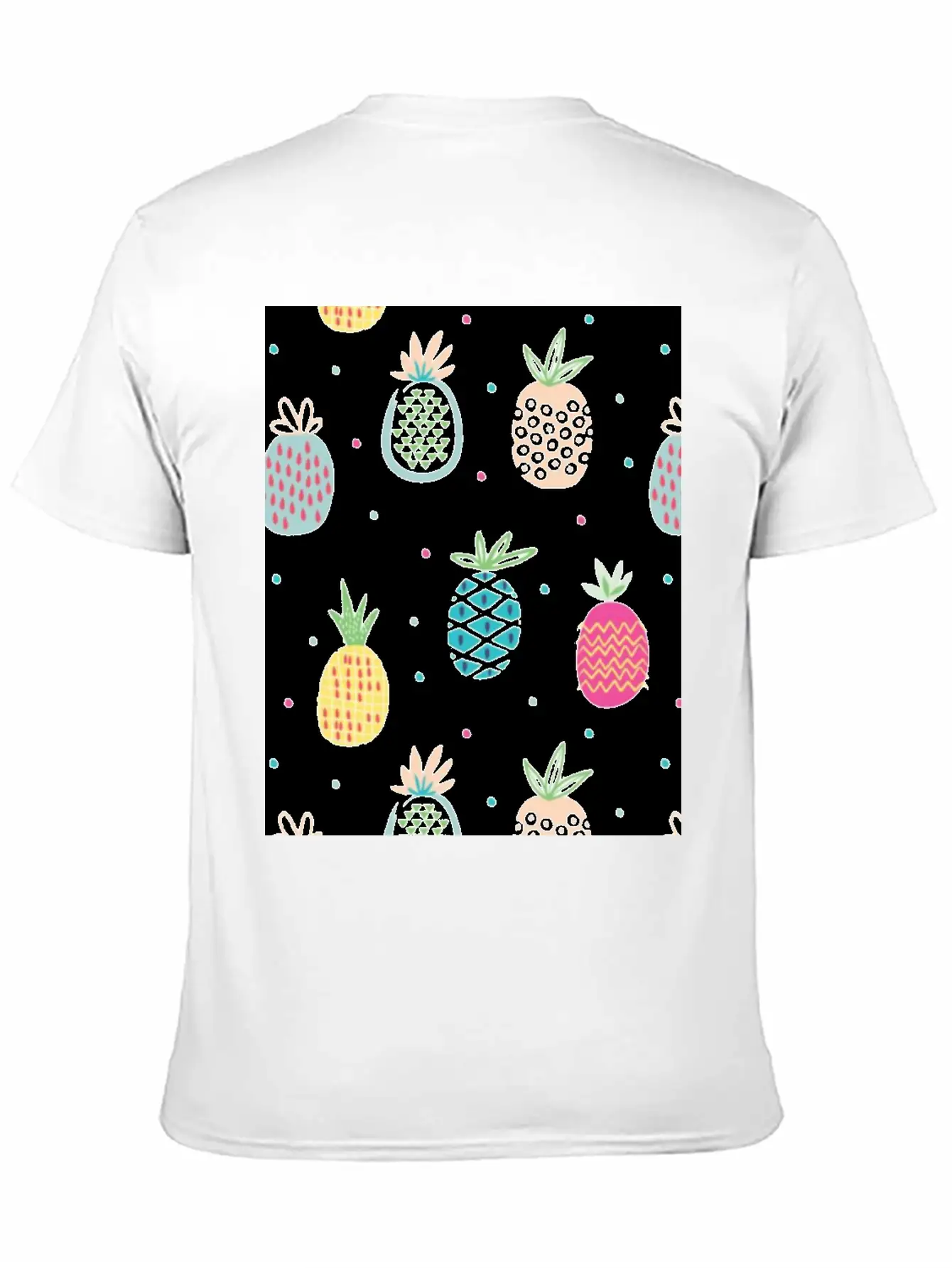 Pineapples Unisex Short Sleeve Soft Cotton T-Shirt – Casual Everyday Wear