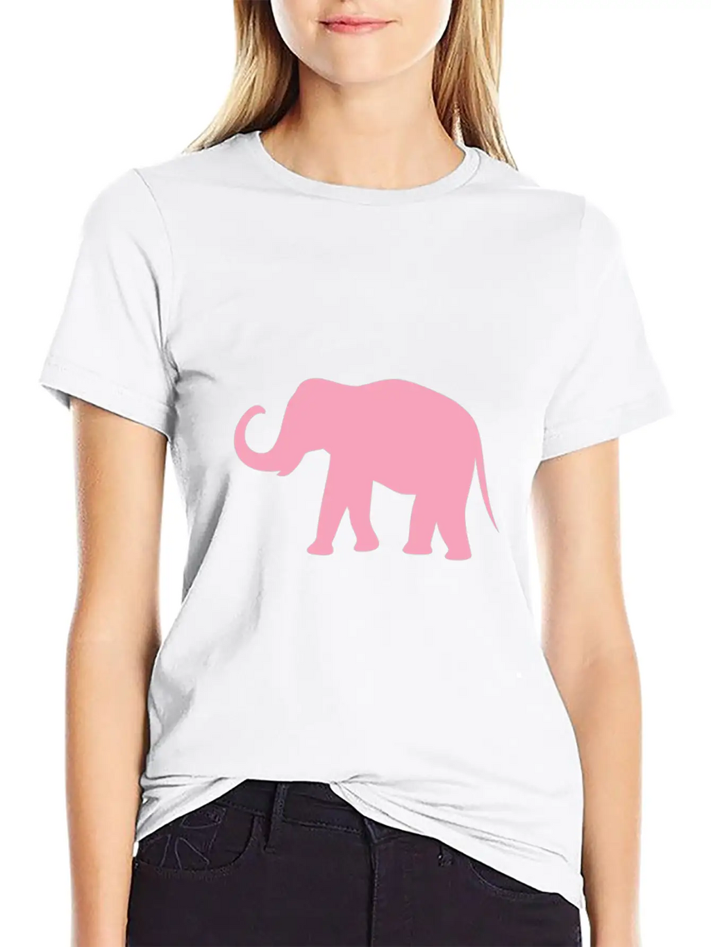 Pink Elephant Tribal Art Tribe Floral Paleo Cave Unisex Casual T-Shirt – Clean Design For Daily Comfort