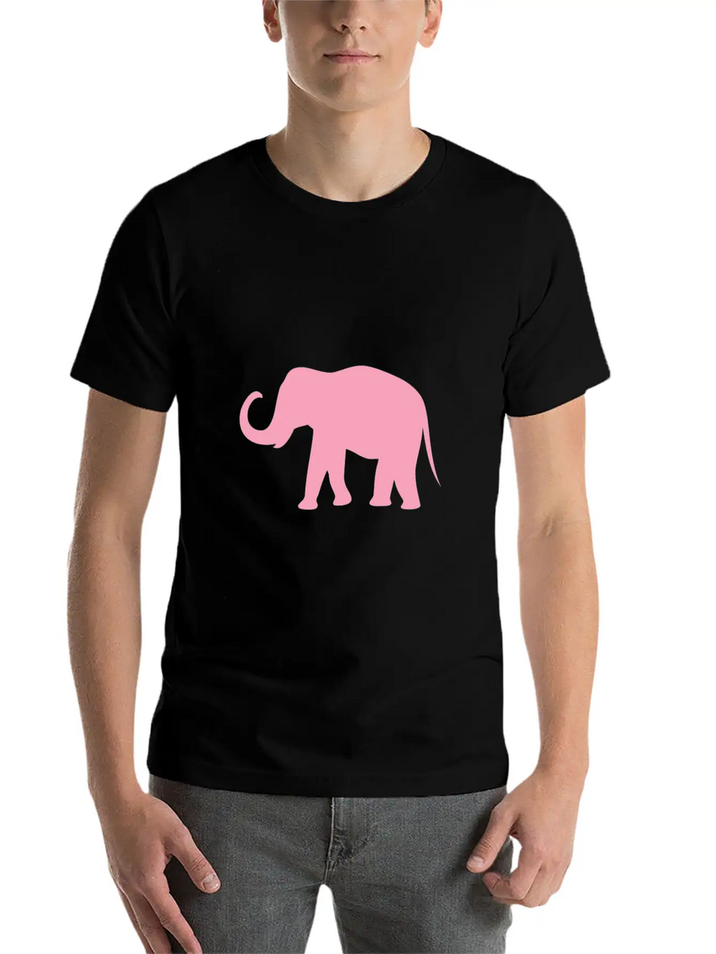 Pink Elephant Tribal Art Tribe Floral Paleo Cave Unisex Casual T-Shirt – Clean Design For Daily Comfort