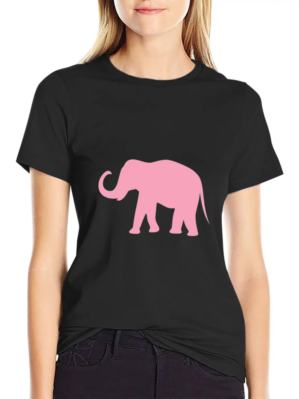 Pink Elephant Tribal Art Tribe Floral Paleo Cave Unisex Casual T-Shirt – Clean Design For Daily Comfort