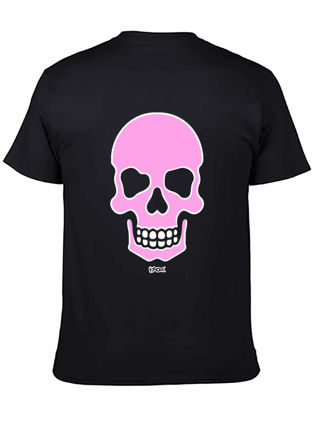 Pink Smiling Skull Unisex Casual T-Shirt – Clean Design For Daily Comfort
