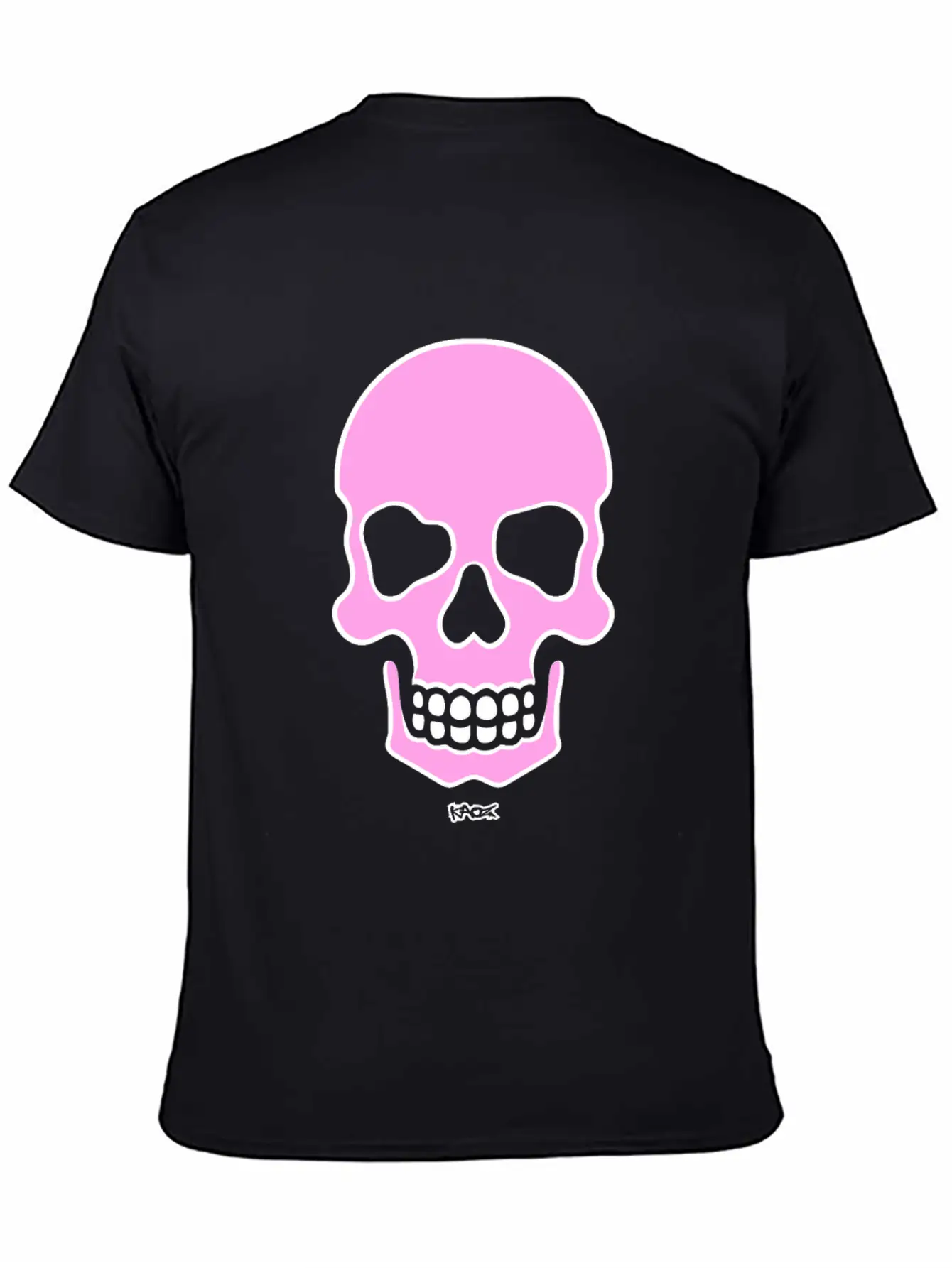 Pink Smiling Skull Unisex Casual T-Shirt – Clean Design For Daily Comfort