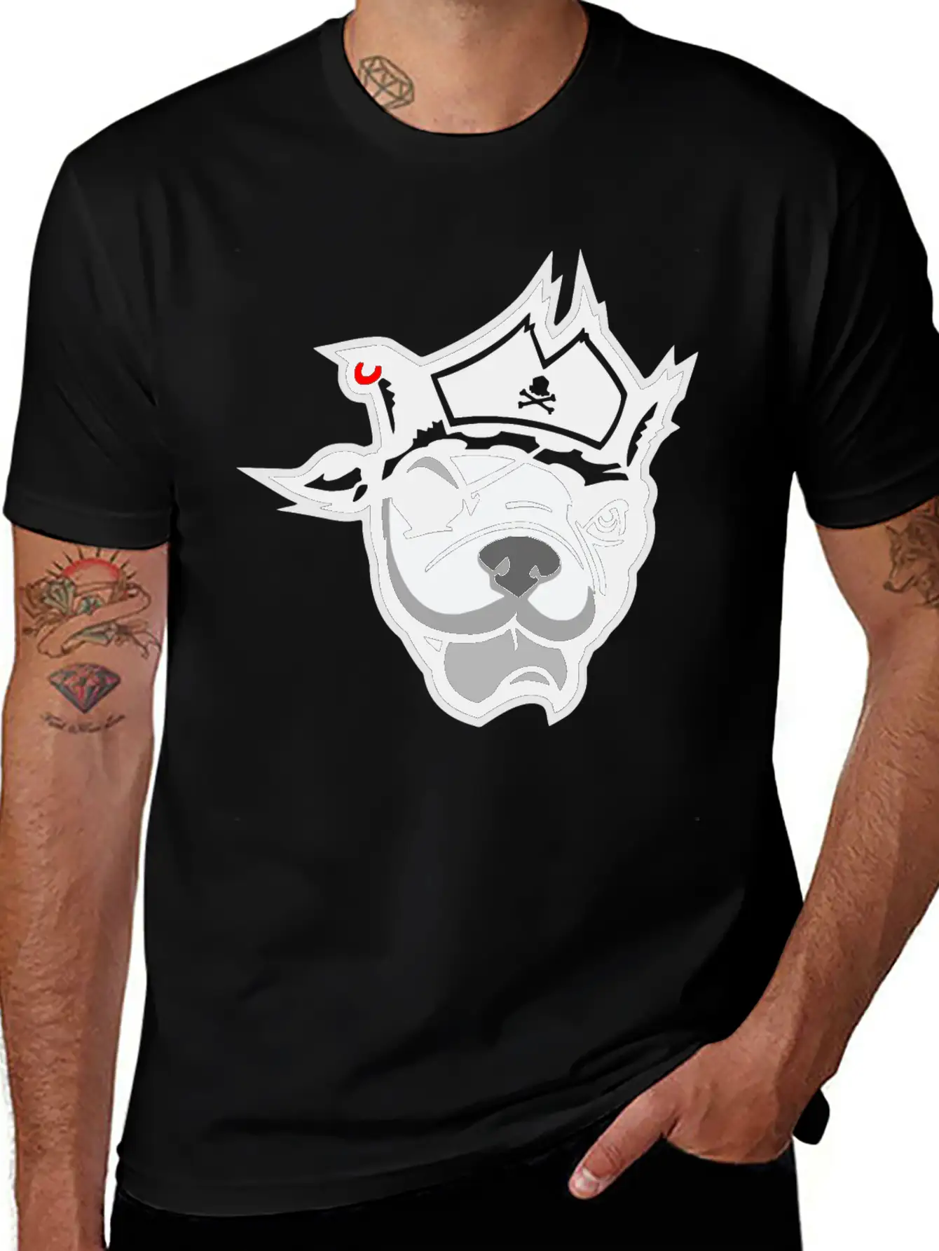Pirate Dog Unisex Casual T-Shirt – Clean Design For Daily Comfort
