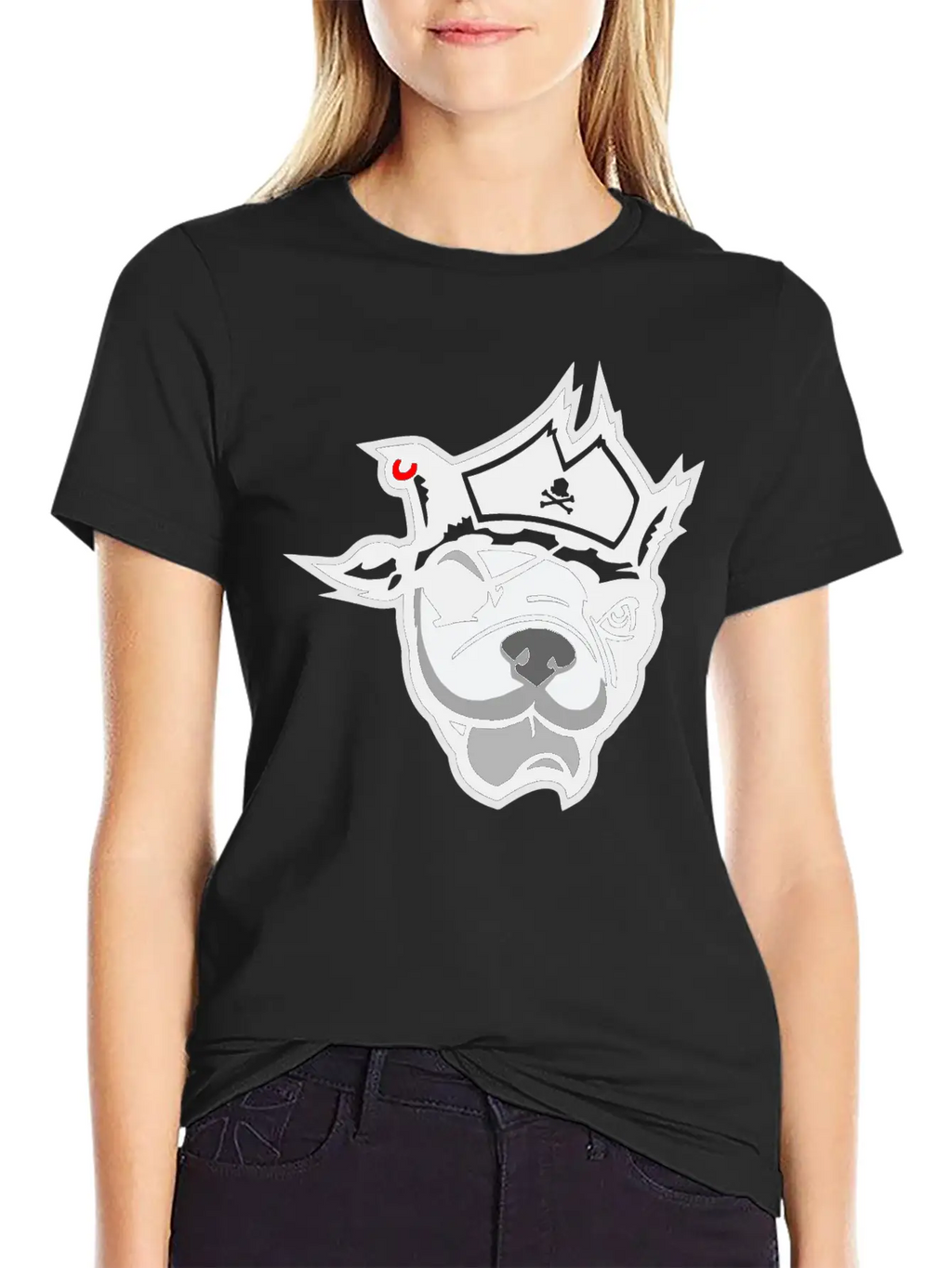 Pirate Dog Unisex Casual T-Shirt – Clean Design For Daily Comfort
