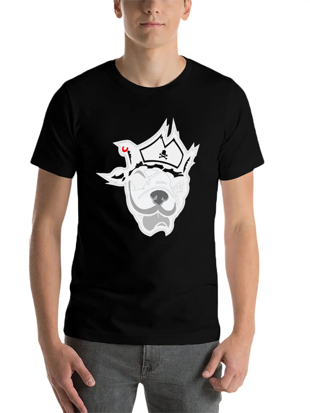 Pirate Dog Unisex Casual T-Shirt – Clean Design For Daily Comfort
