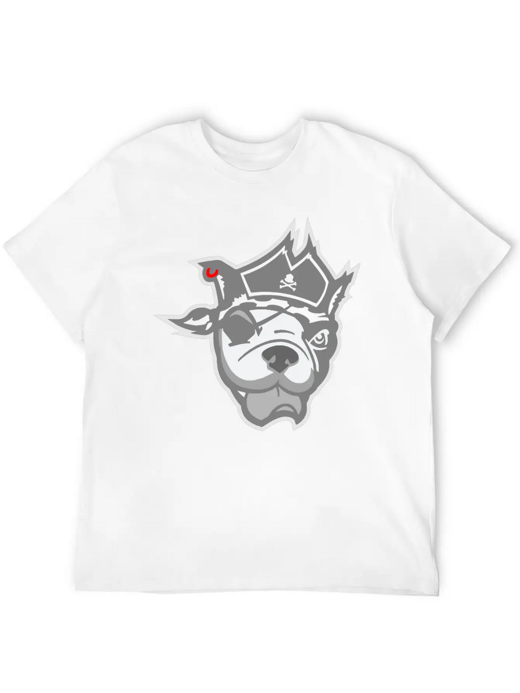 Pirate Dog Unisex Casual T-Shirt – Clean Design For Daily Comfort