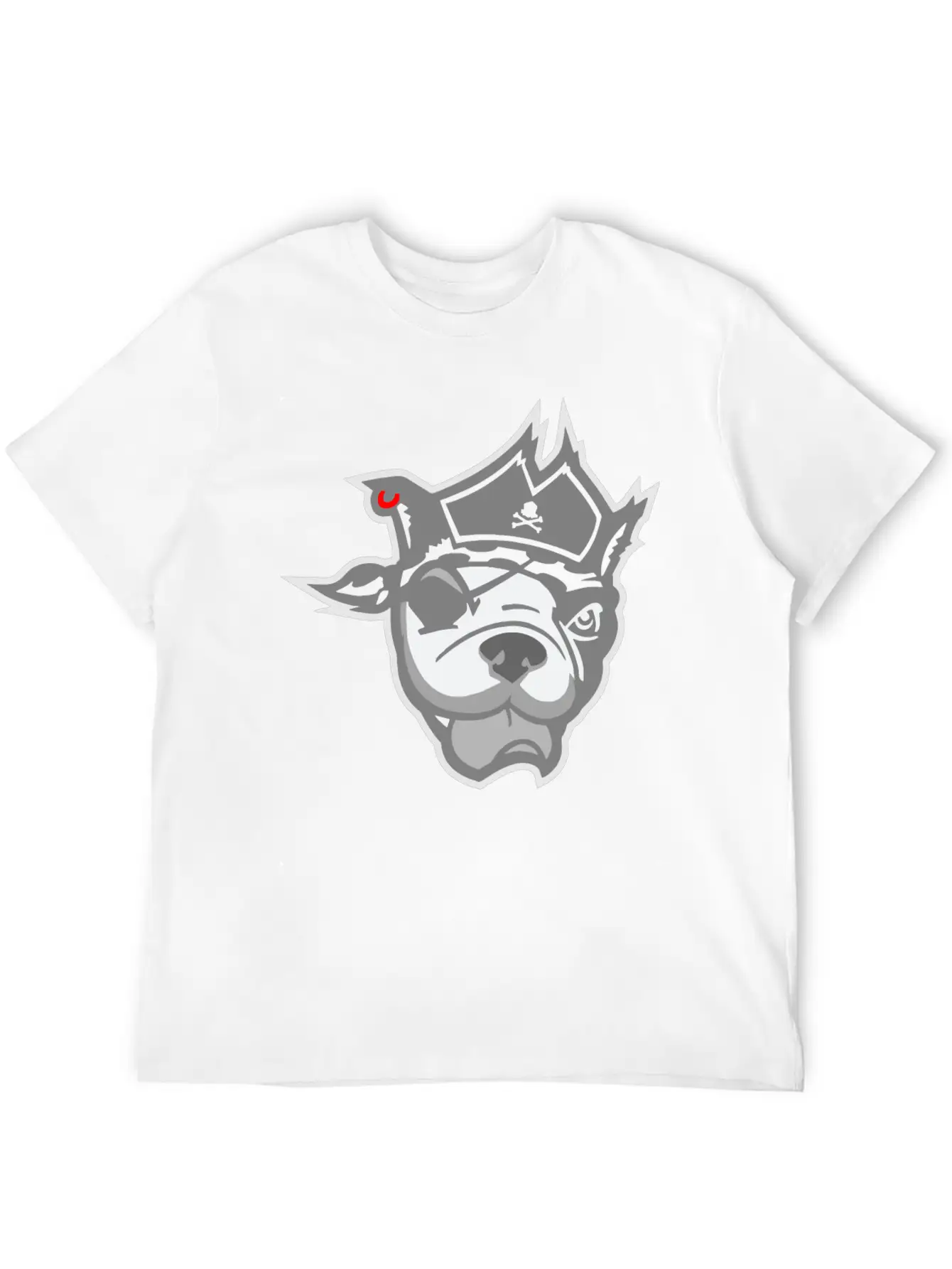 Pirate Dog Unisex Casual T-Shirt – Clean Design For Daily Comfort