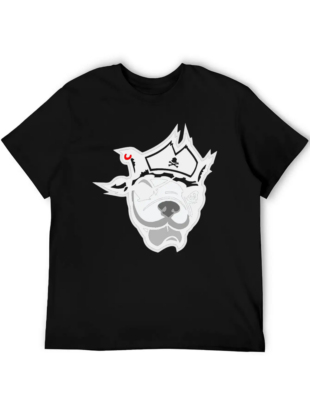 Pirate Dog Unisex Casual T-Shirt – Clean Design For Daily Comfort