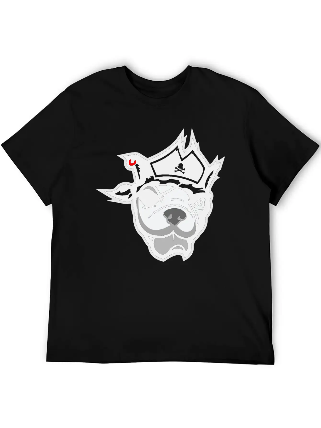 Pirate Dog Unisex Casual T-Shirt – Clean Design For Daily Comfort