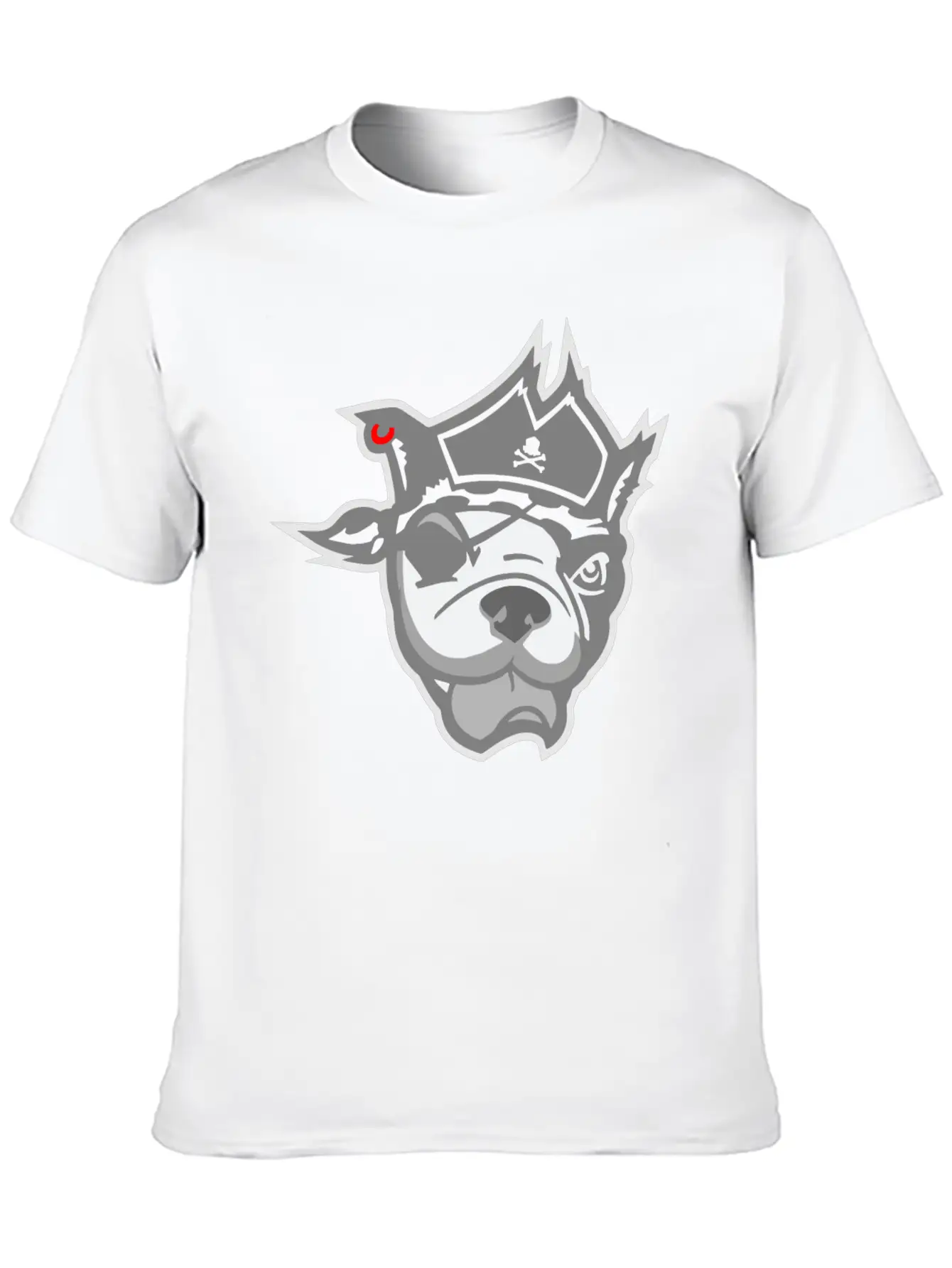 Pirate Dog Unisex Casual T-Shirt – Clean Design For Daily Comfort