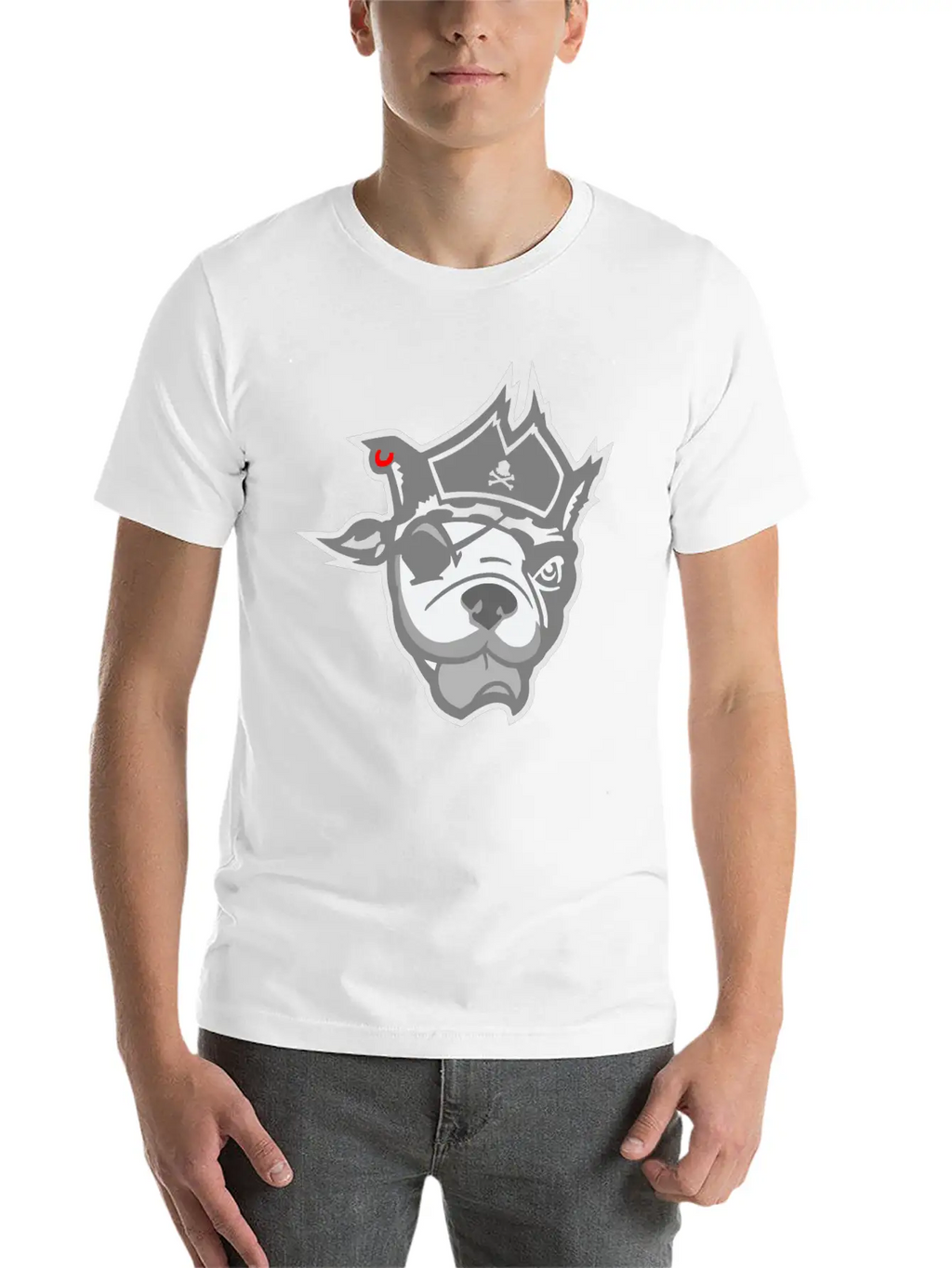 Pirate Dog Unisex Casual T-Shirt – Clean Design For Daily Comfort