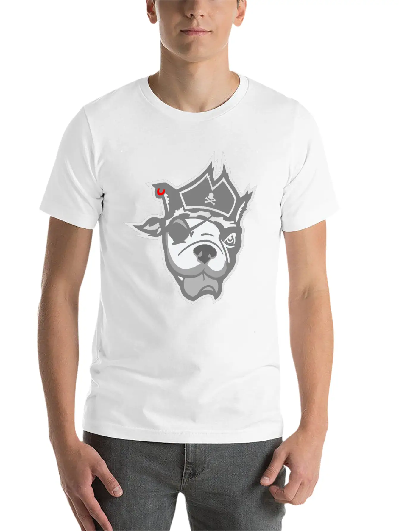 Pirate Dog Unisex Casual T-Shirt – Clean Design For Daily Comfort
