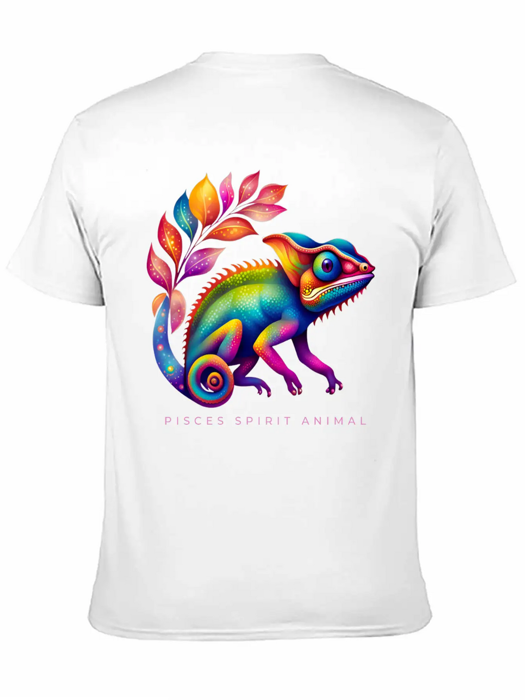 Pisces Spirit Animal Chameleon Alebrije Female Unisex Short Sleeve Soft Cotton T-Shirt – Casual Everyday Wear