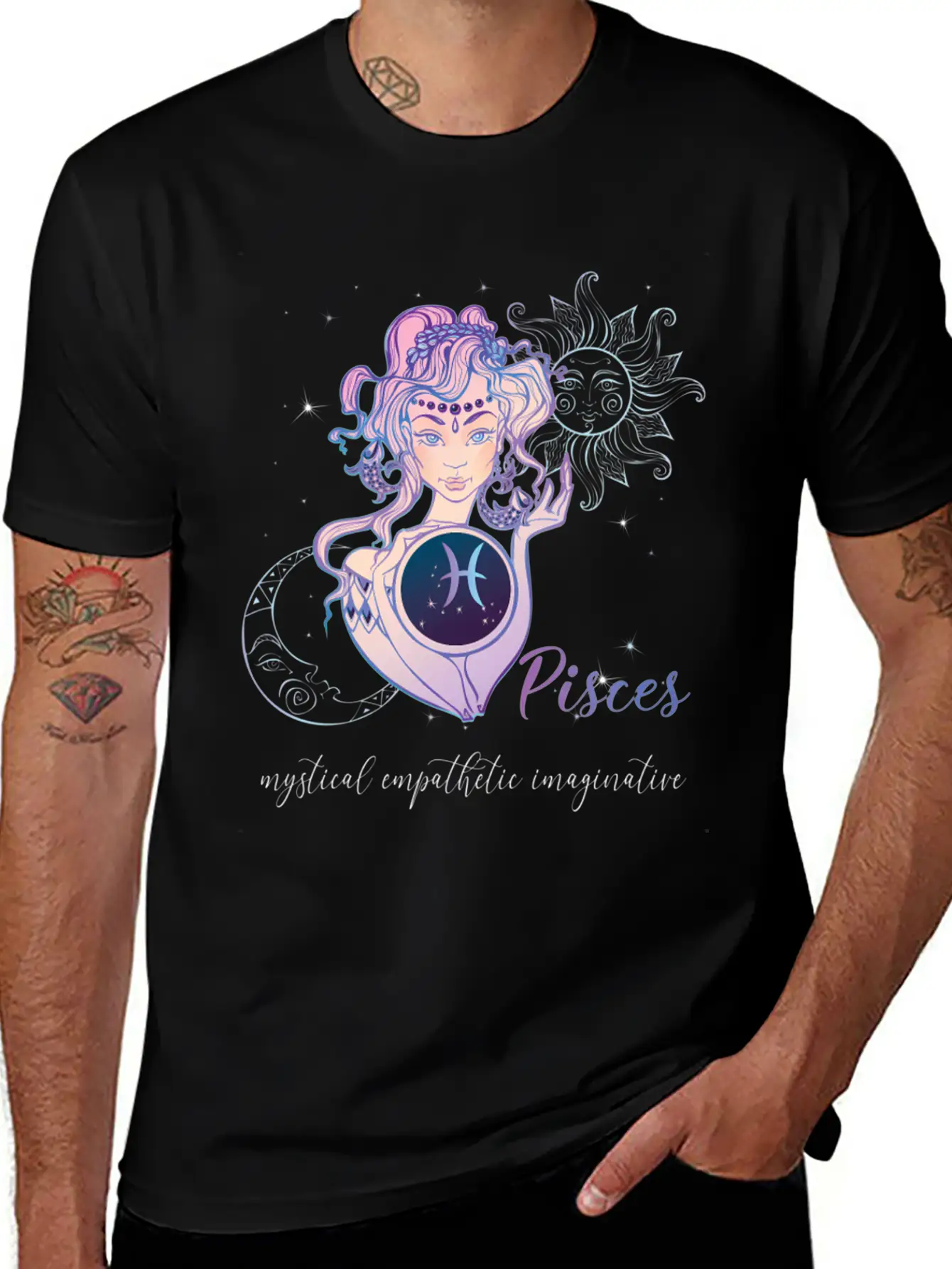 Pisces Zodiac Sign Pisces Horoscope Astrology Casual Graphic T-Shirt – Simple And Comfortable Daily Wear