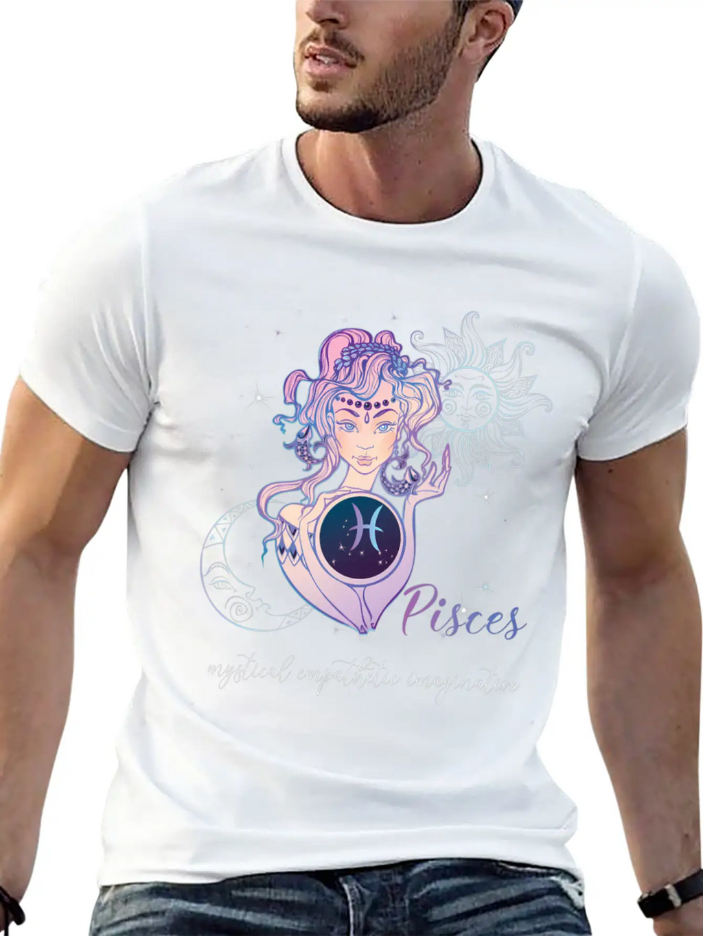 Pisces Zodiac Sign Pisces Horoscope Astrology Casual Graphic T-Shirt – Simple And Comfortable Daily Wear