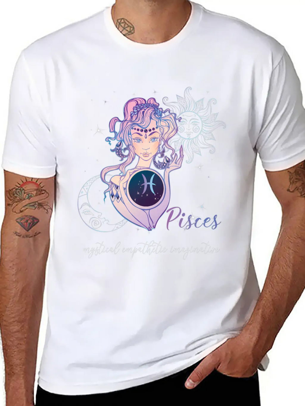 Pisces Zodiac Sign Pisces Horoscope Astrology Casual Graphic T-Shirt – Simple And Comfortable Daily Wear