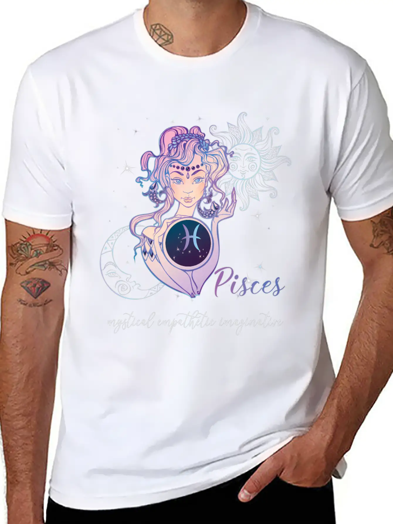 Pisces Zodiac Sign Pisces Horoscope Astrology Casual Graphic T-Shirt – Simple And Comfortable Daily Wear