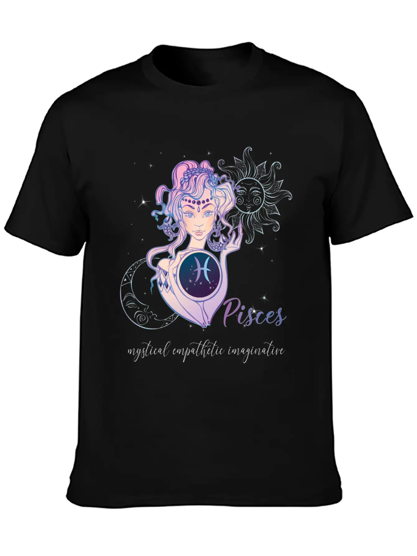 Pisces Zodiac Sign Pisces Horoscope Astrology Casual Graphic T-Shirt – Simple And Comfortable Daily Wear