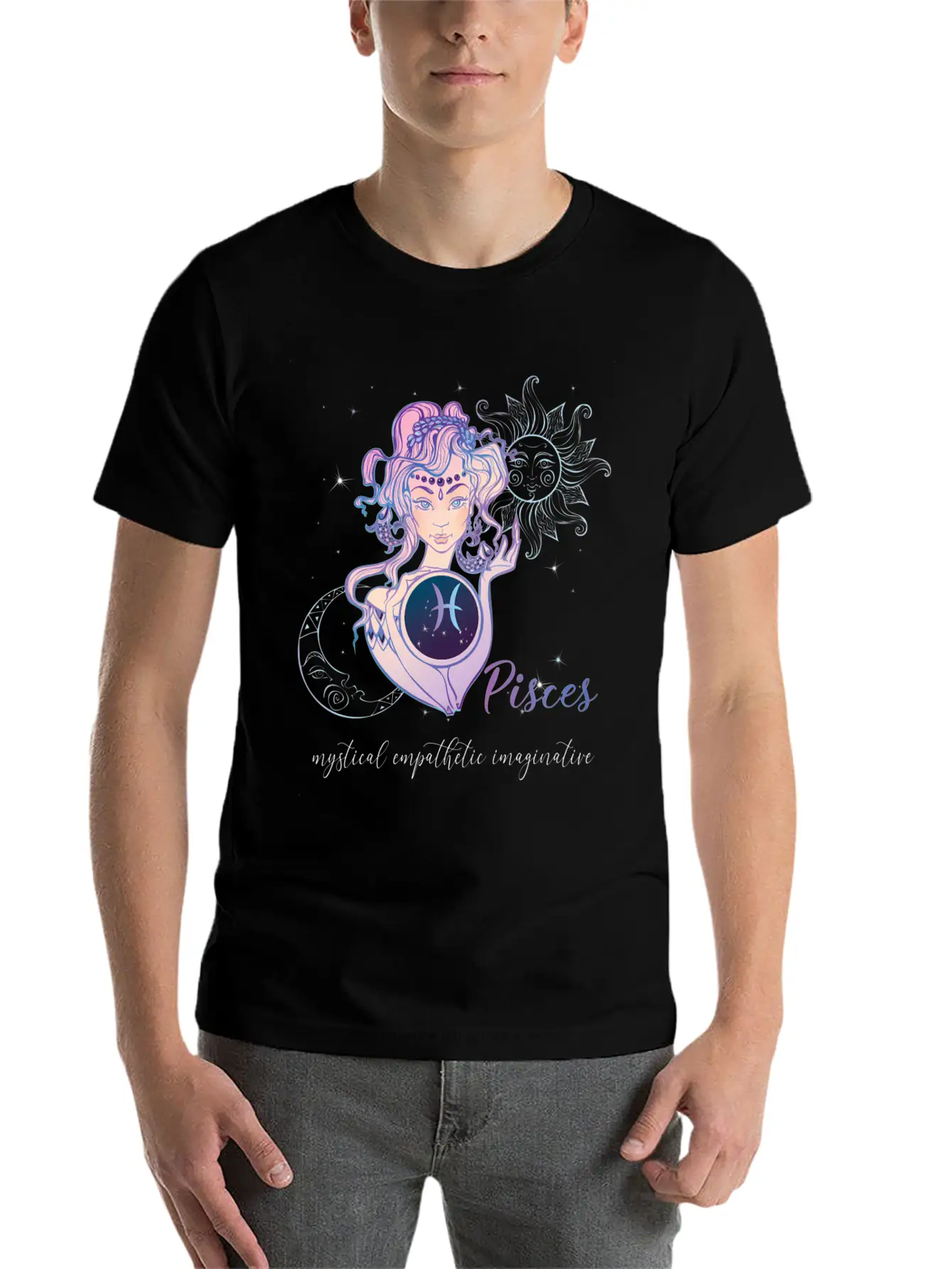 Pisces Zodiac Sign Pisces Horoscope Astrology Casual Graphic T-Shirt – Simple And Comfortable Daily Wear