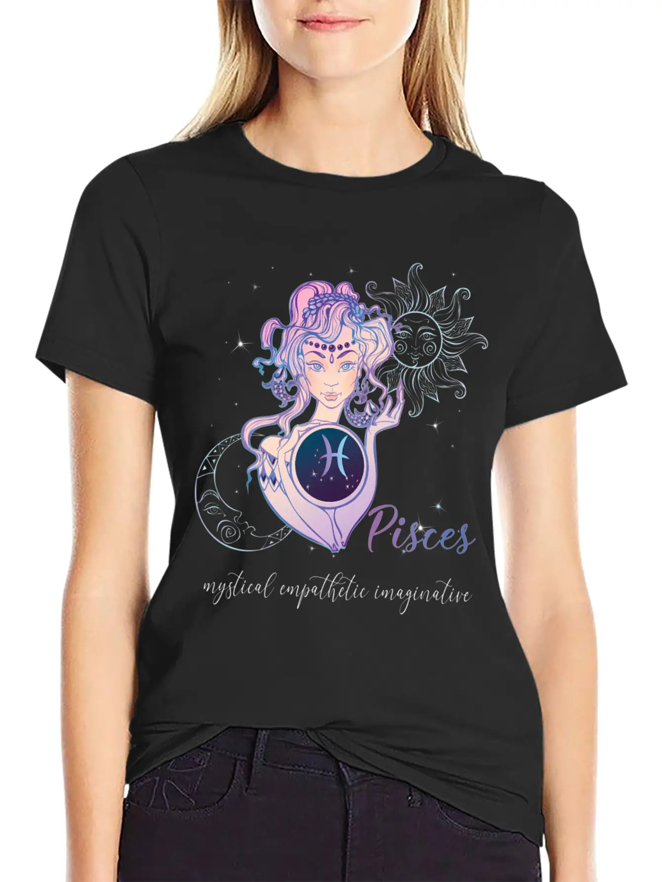 Pisces Zodiac Sign Pisces Horoscope Astrology Casual Graphic T-Shirt – Simple And Comfortable Daily Wear