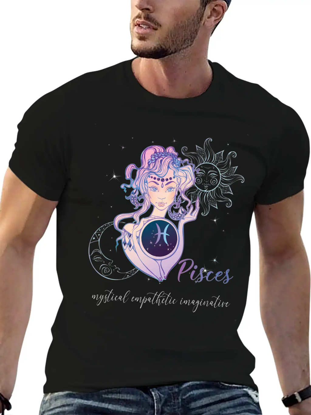Pisces Zodiac Sign Pisces Horoscope Astrology Casual Graphic T-Shirt – Simple And Comfortable Daily Wear