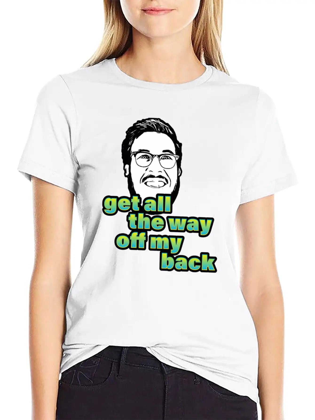 Pitch Meeting Get All The Way Off My Back BLUE Unisex Casual T-Shirt – Clean Design For Daily Comfort