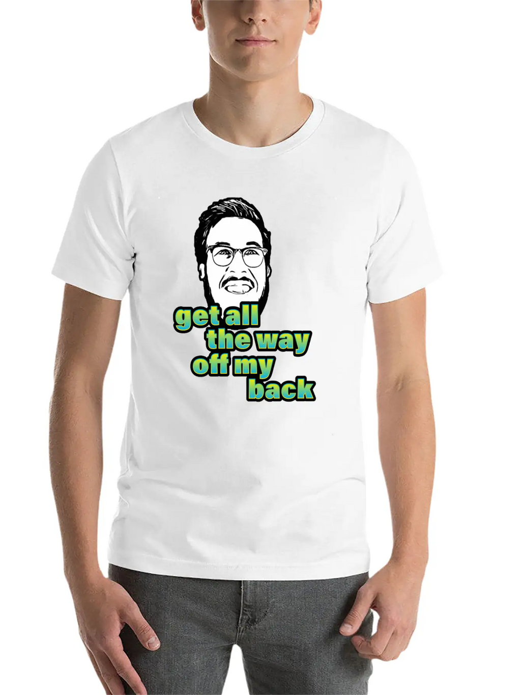 Pitch Meeting Get All The Way Off My Back BLUE Unisex Casual T-Shirt – Clean Design For Daily Comfort