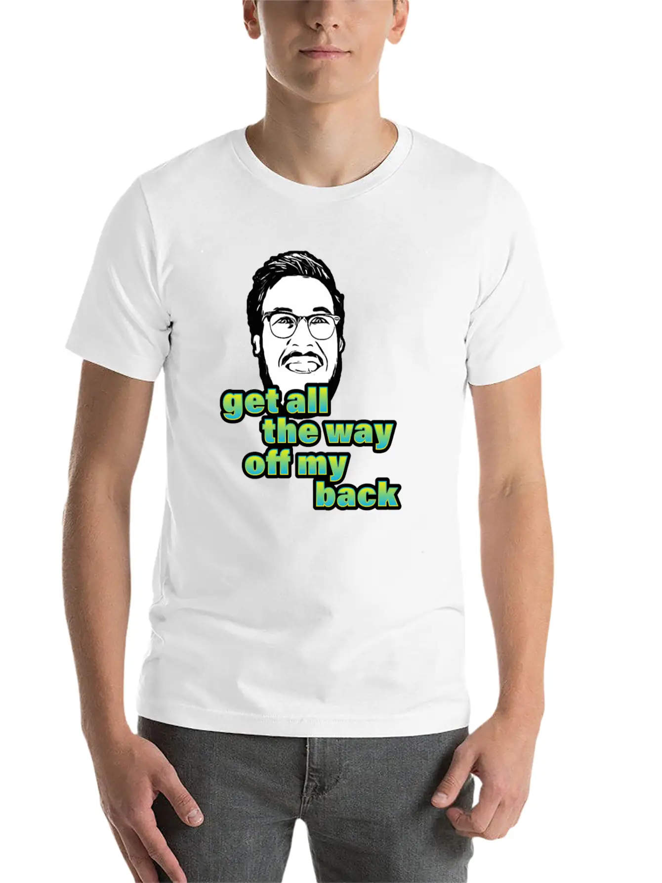 Pitch Meeting Get All The Way Off My Back BLUE Unisex Casual T-Shirt – Clean Design For Daily Comfort