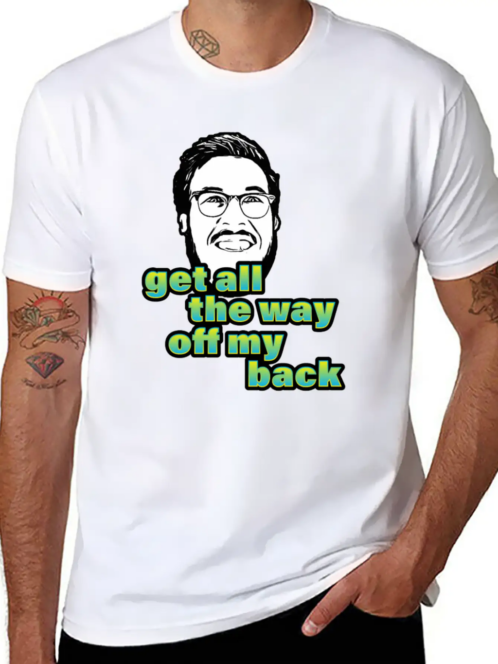 Pitch Meeting Get All The Way Off My Back BLUE Unisex Casual T-Shirt – Clean Design For Daily Comfort
