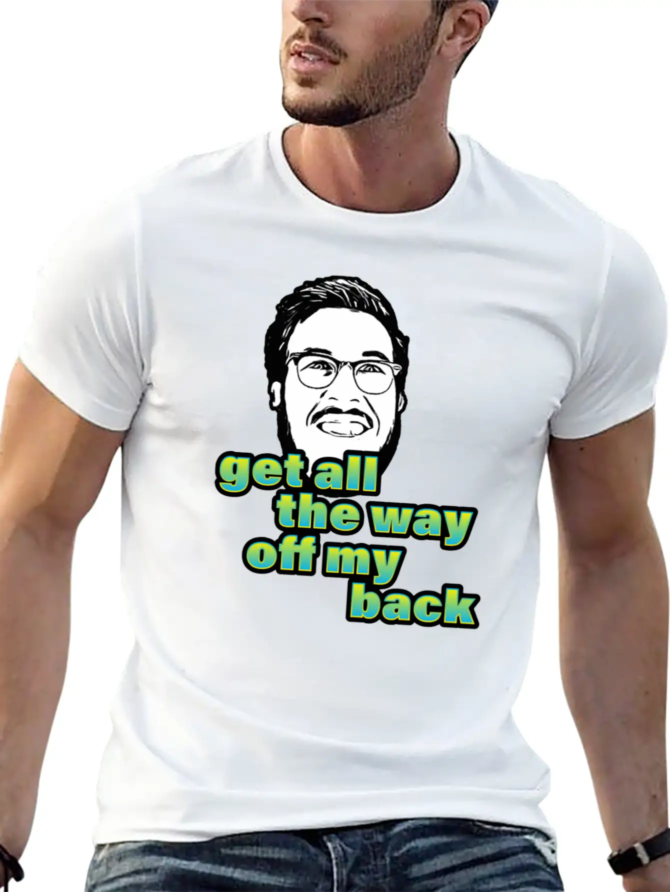 Pitch Meeting Get All The Way Off My Back BLUE Unisex Casual T-Shirt – Clean Design For Daily Comfort