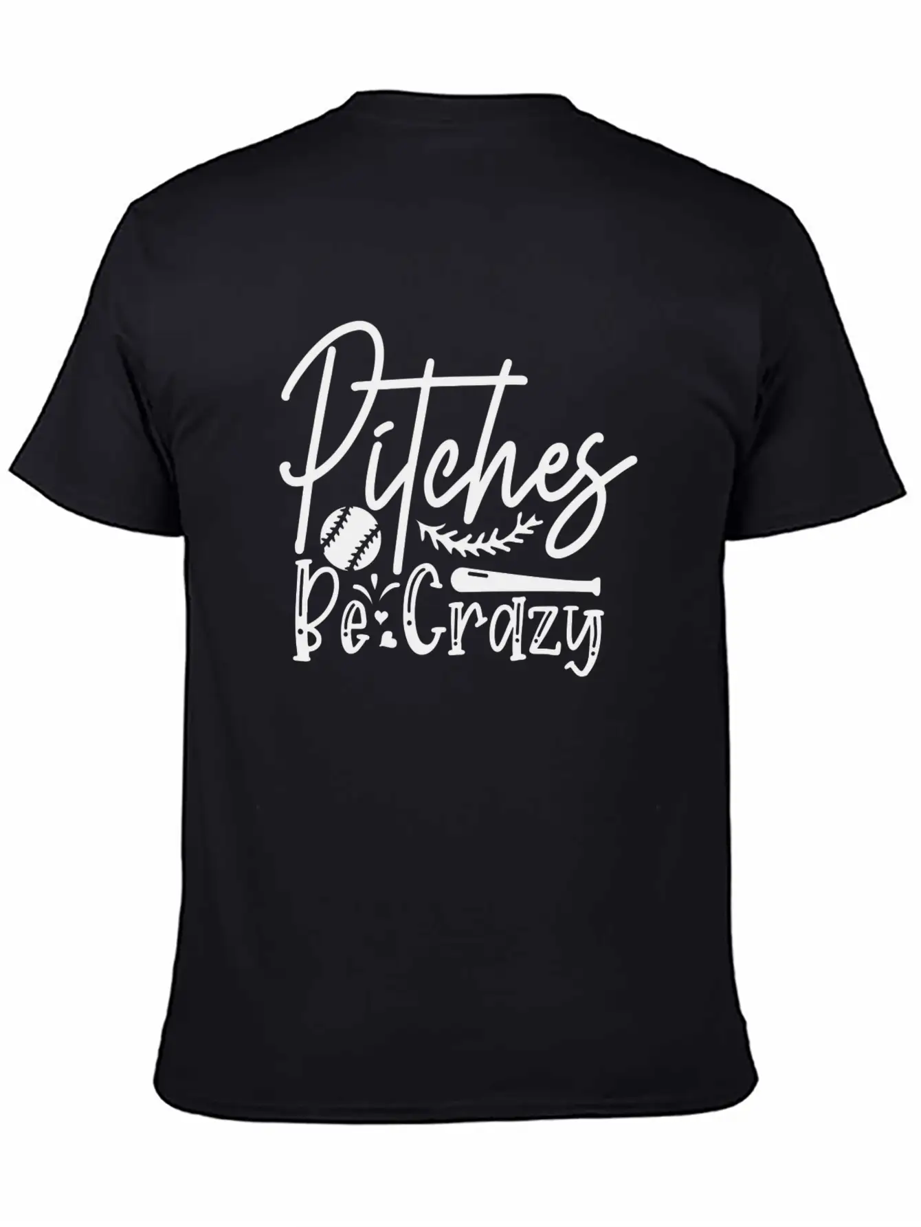 Pitches Be Crazy Casual Graphic T-Shirt – Simple And Comfortable Daily Wear
