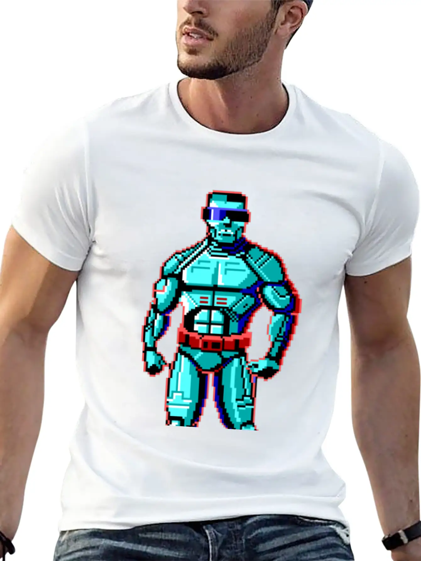 Pixel Arnoid The Android Classic Fit Graphic Tee For Daily Comfort – Unisex Cotton Shirt