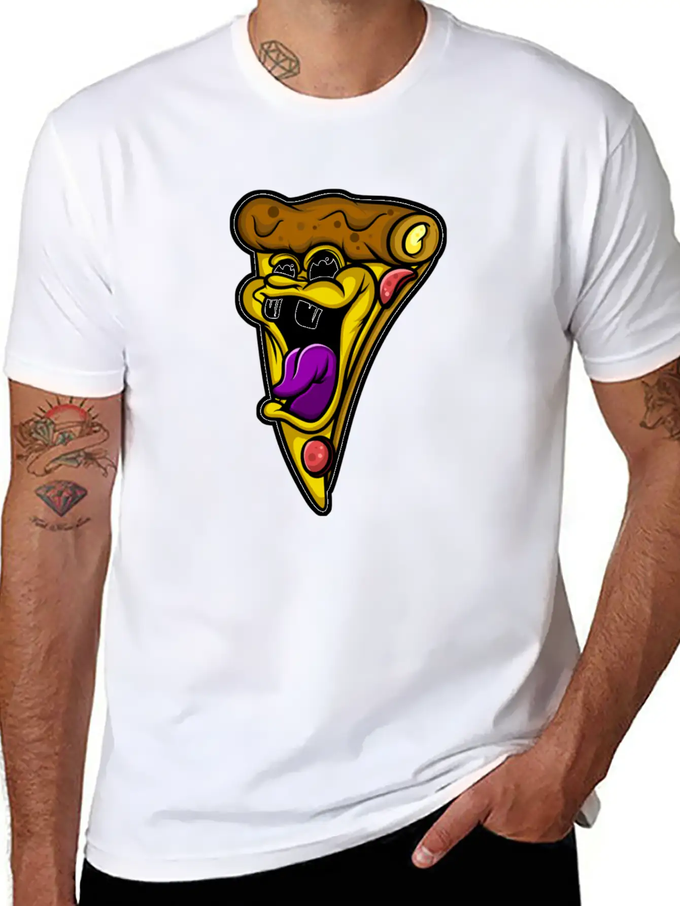Pizza Casual Graphic T-Shirt – Simple And Comfortable Daily Wear
