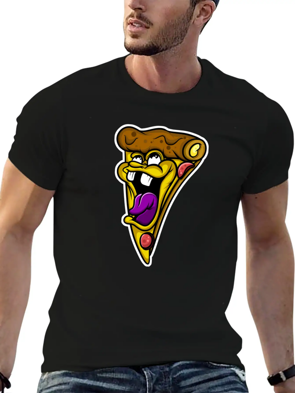 Pizza Casual Graphic T-Shirt – Simple And Comfortable Daily Wear