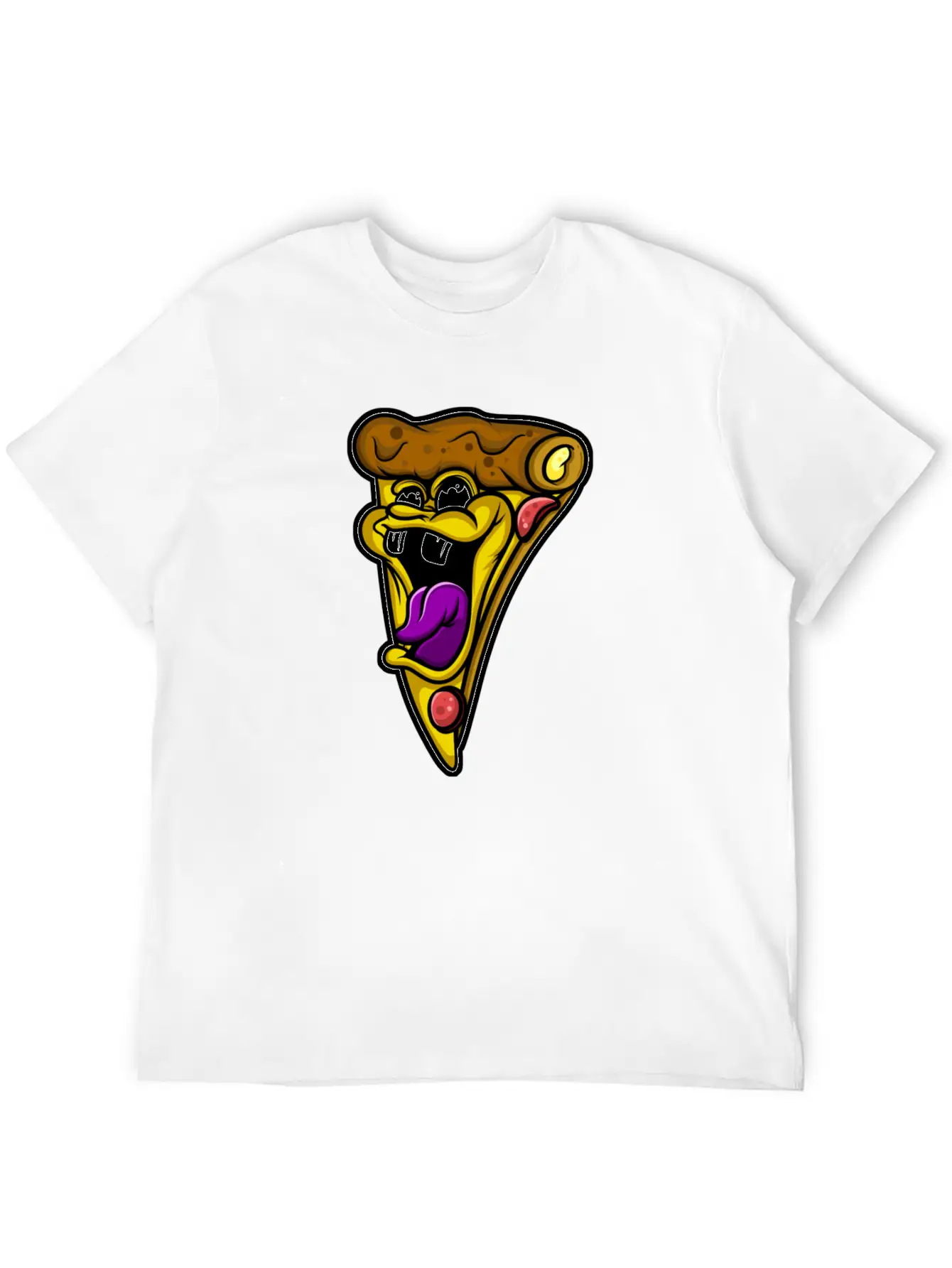 Pizza Casual Graphic T-Shirt – Simple And Comfortable Daily Wear