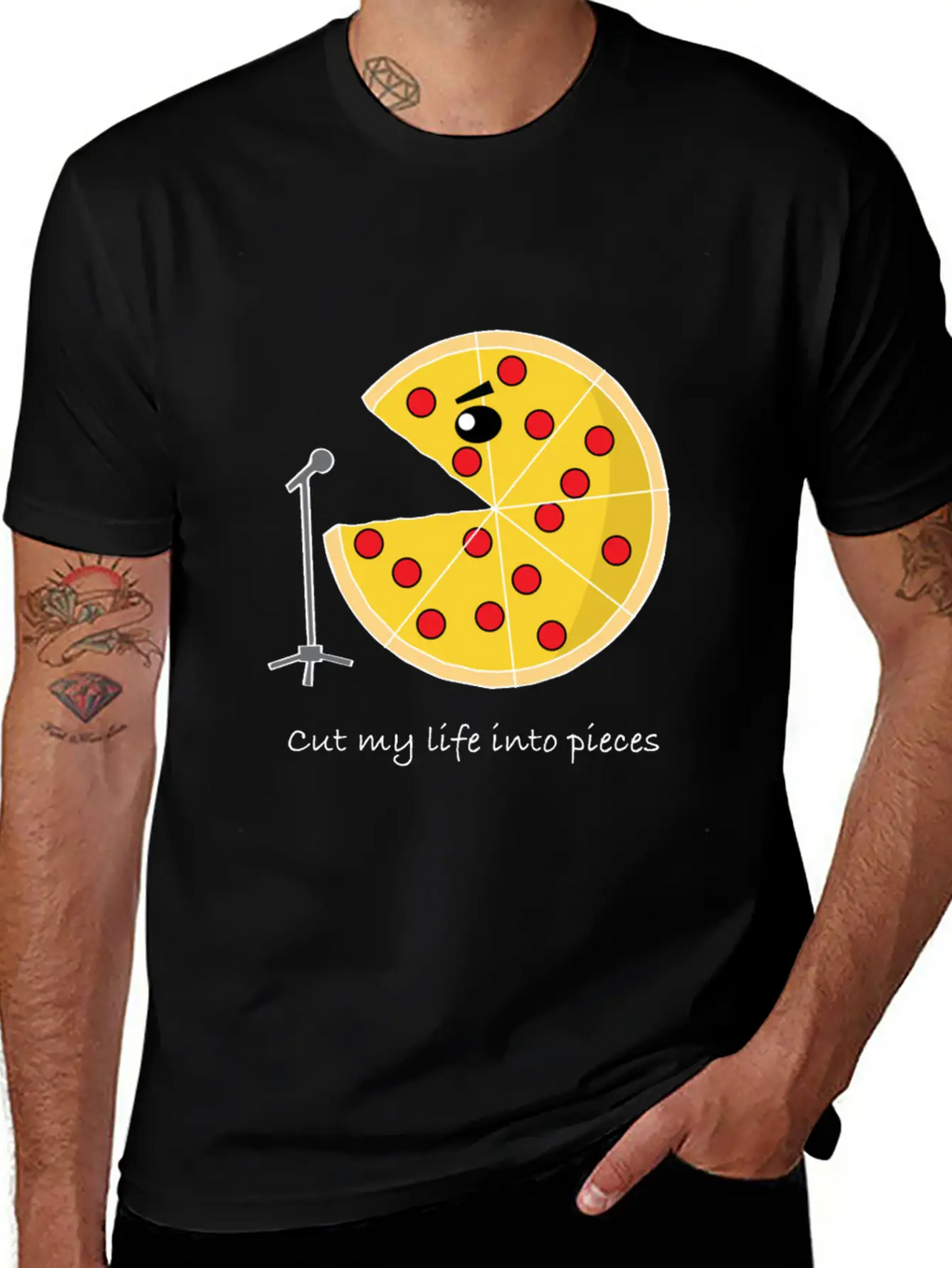 Pizza Star Singer Pizzaholic Breathable Soft Cotton T-Shirt – Timeless Casual Look
