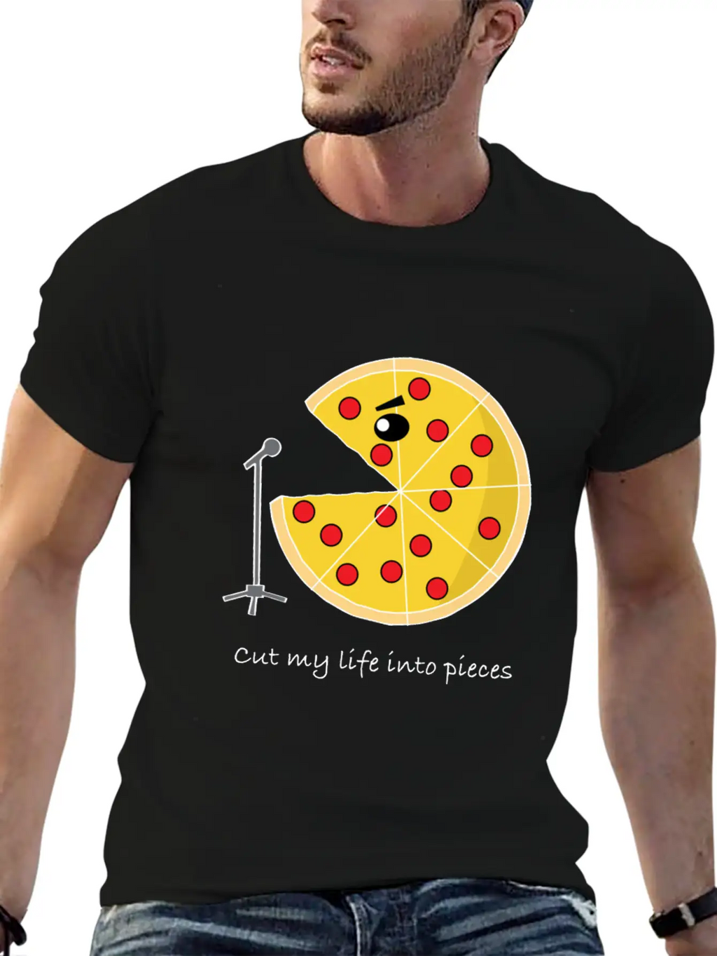 Pizza Star Singer Pizzaholic Breathable Soft Cotton T-Shirt – Timeless Casual Look