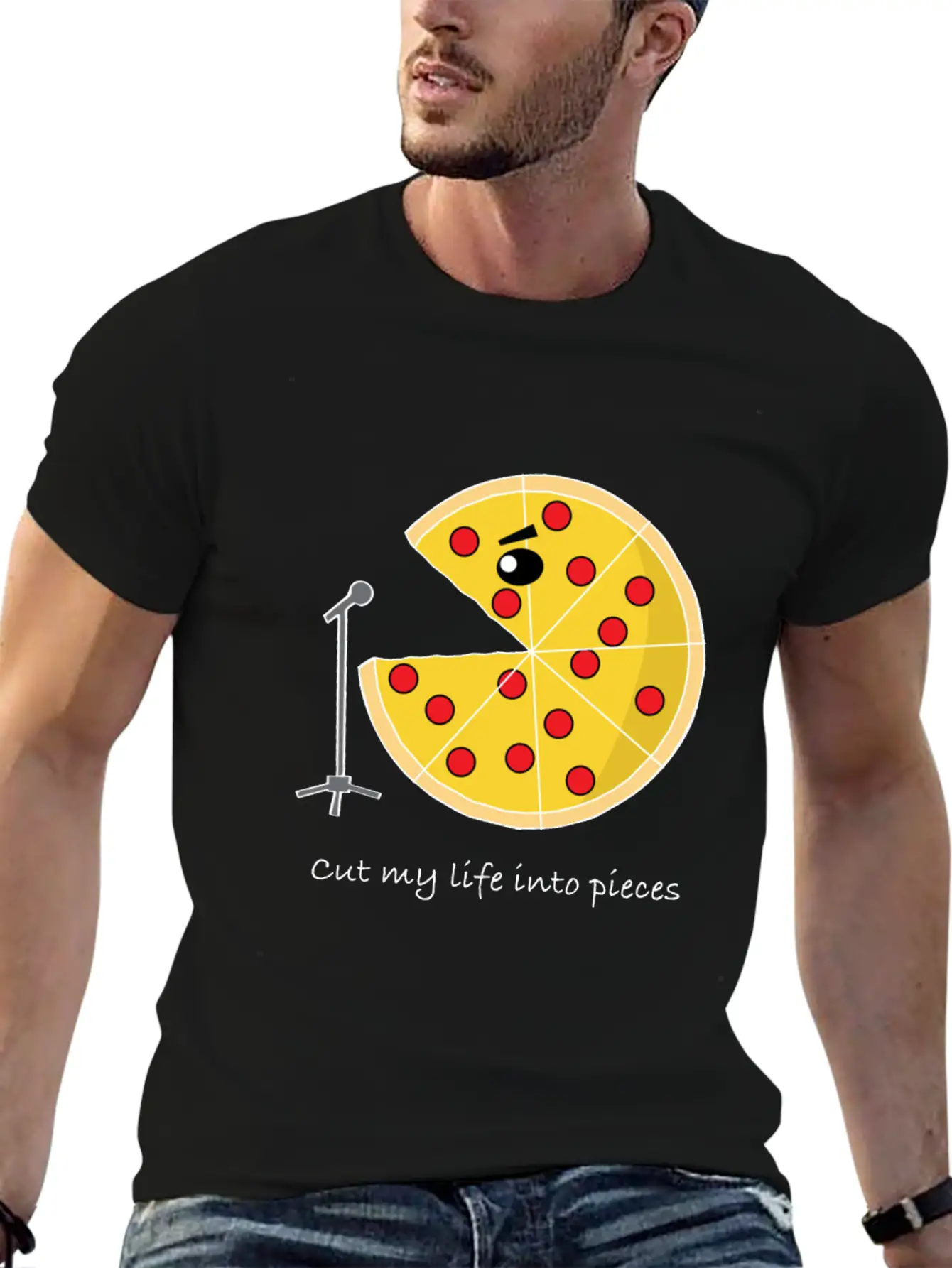 Pizza Star Singer Pizzaholic Breathable Soft Cotton T-Shirt – Timeless Casual Look