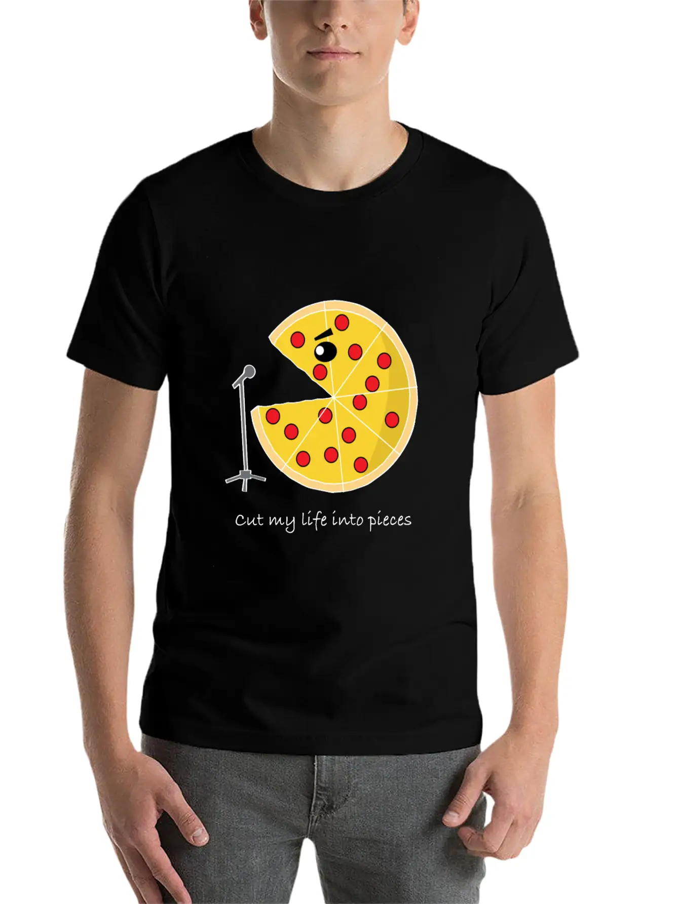 Pizza Star Singer Pizzaholic Breathable Soft Cotton T-Shirt – Timeless Casual Look