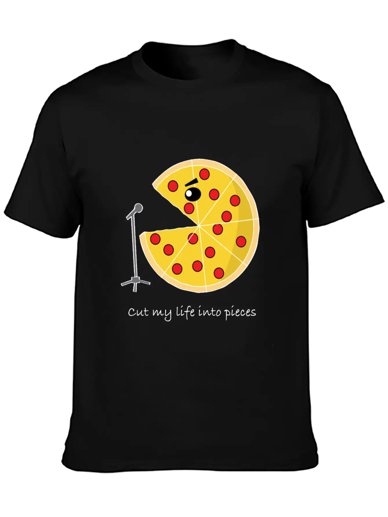 Pizza Star Singer Pizzaholic Breathable Soft Cotton T-Shirt – Timeless Casual Look