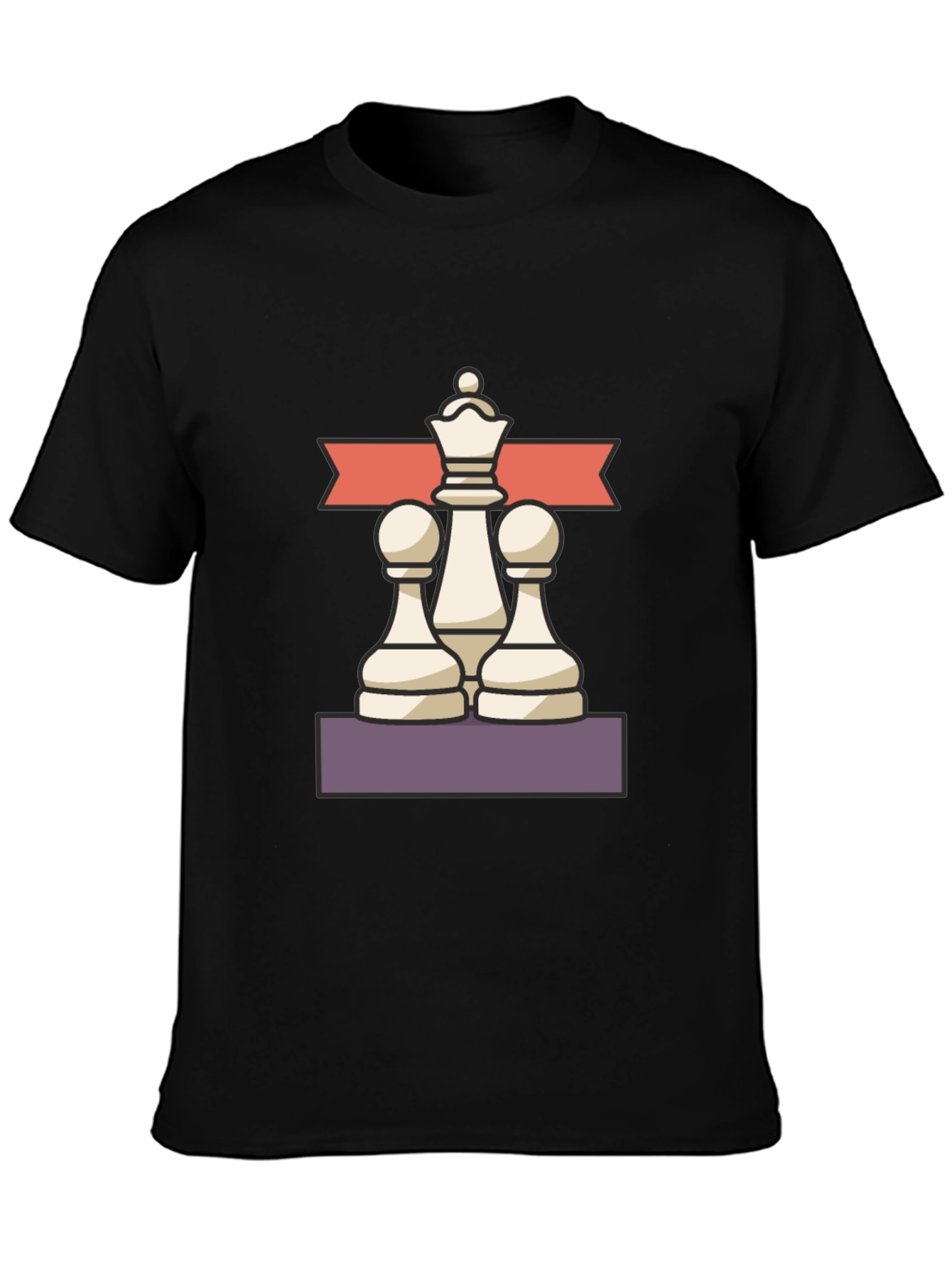 Chess Master Tee - Queen and Pawns Graphic T-Shirt