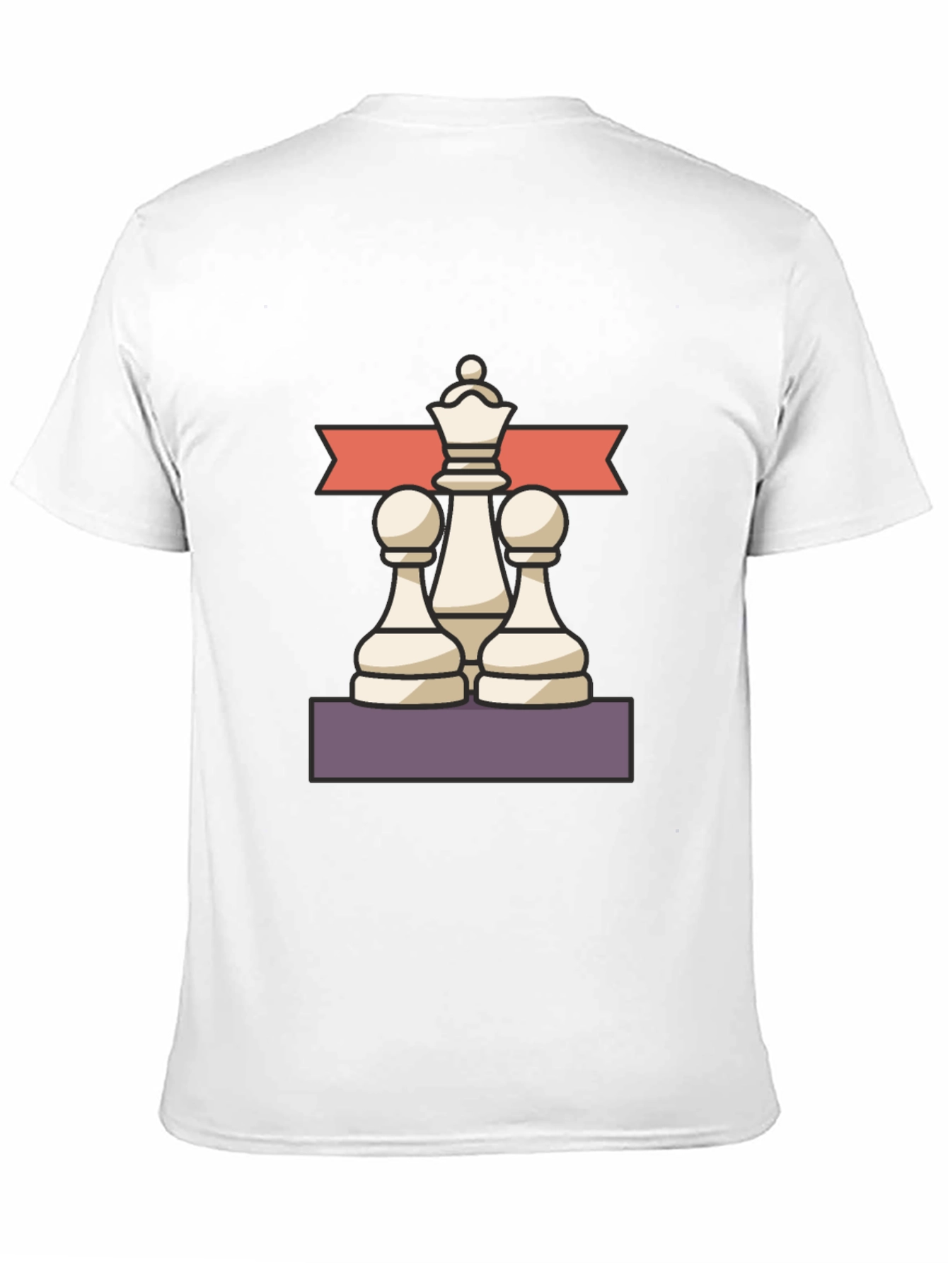 Chess Master Tee - Queen and Pawns Graphic T-Shirt