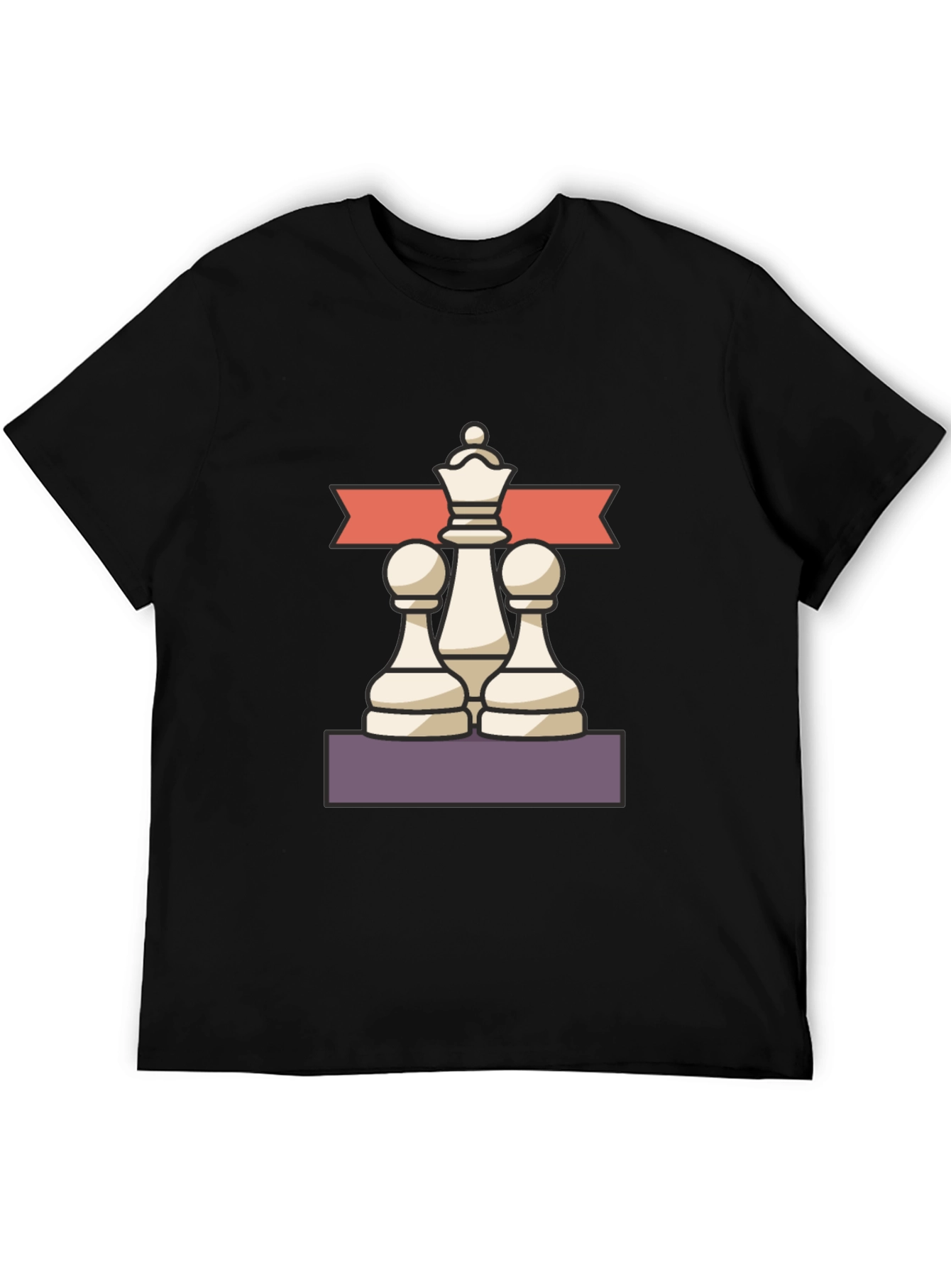Chess Master Tee - Queen and Pawns Graphic T-Shirt