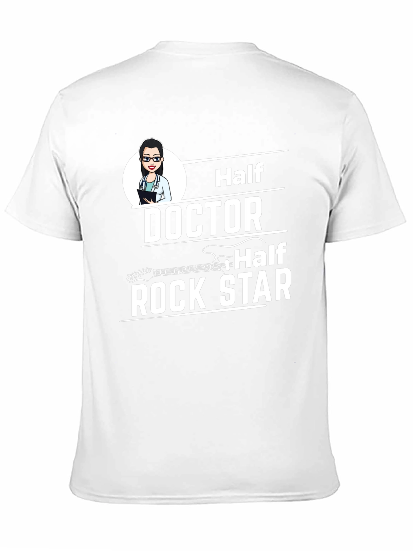 Half Doctor Half Rock Star Black T-Shirt