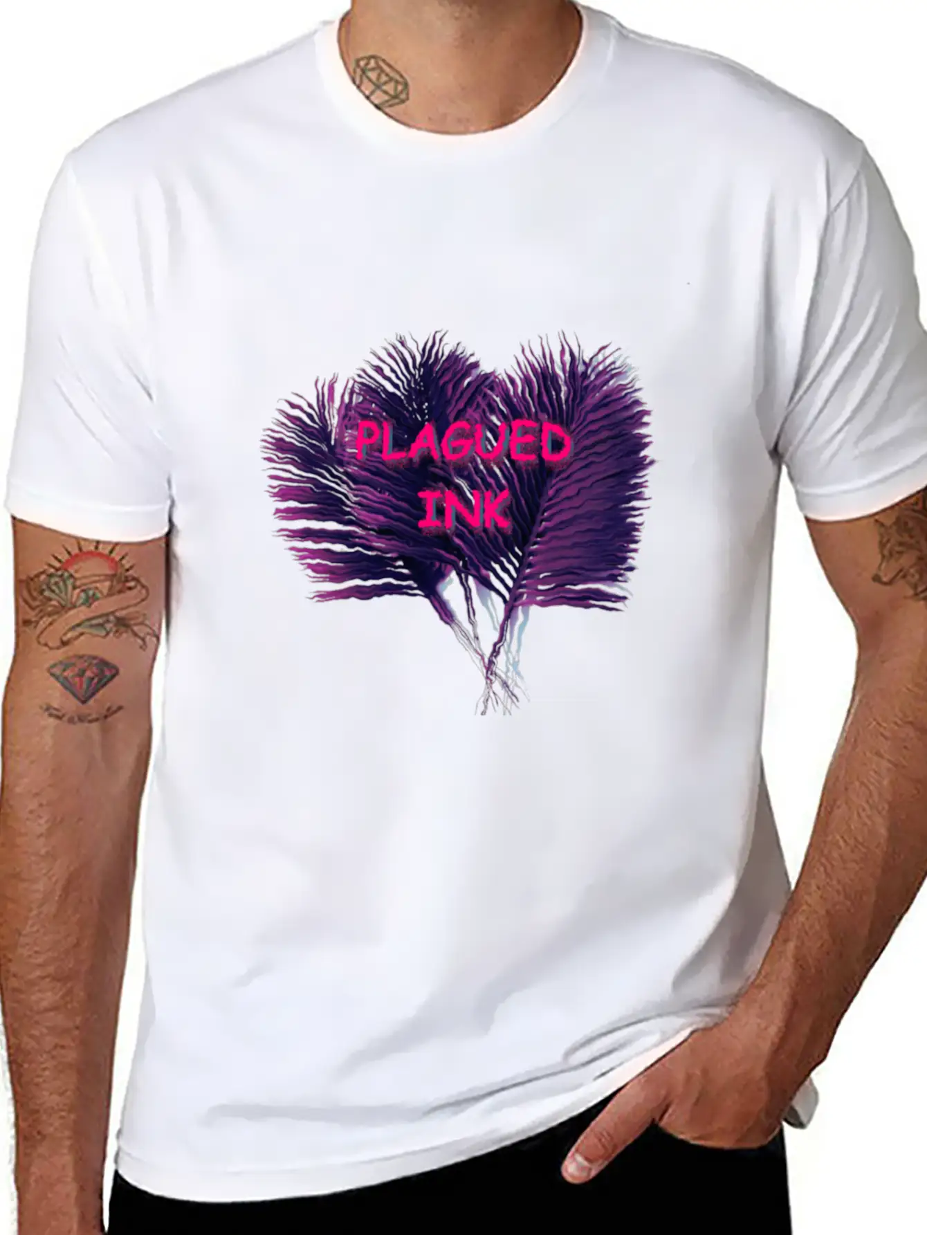 Plagued Palm Unisex Casual T-Shirt – Clean Design For Daily Comfort