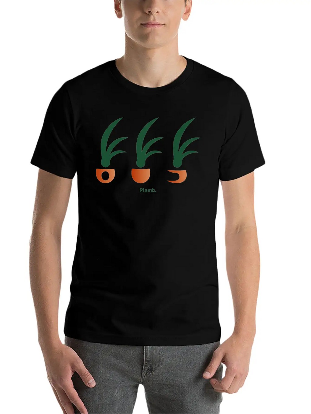 Plamb Trifecta Unisex Short Sleeve Soft Cotton T-Shirt – Casual Everyday Wear
