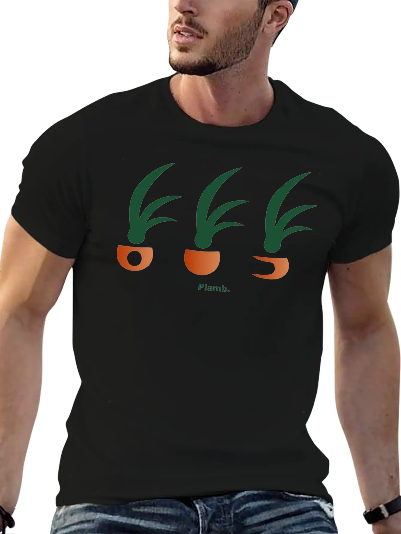 Plamb Trifecta Unisex Short Sleeve Soft Cotton T-Shirt – Casual Everyday Wear