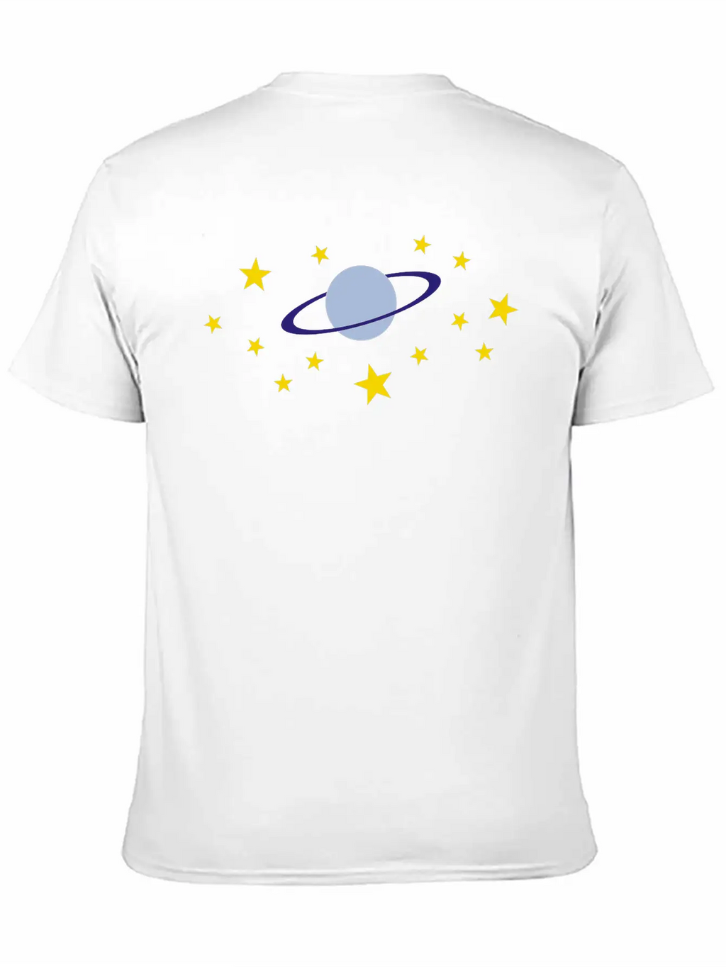 Planet And Stars Casual Graphic T-Shirt – Simple And Comfortable Daily Wear