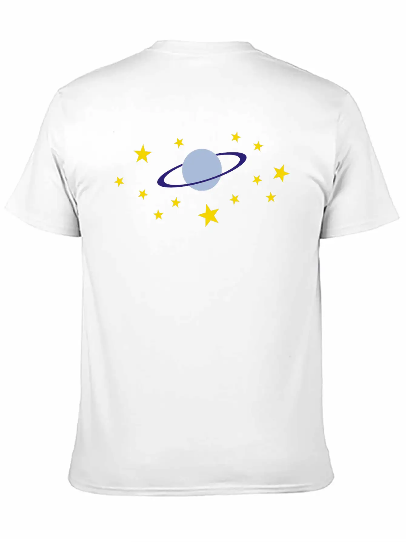 Planet And Stars Casual Graphic T-Shirt – Simple And Comfortable Daily Wear