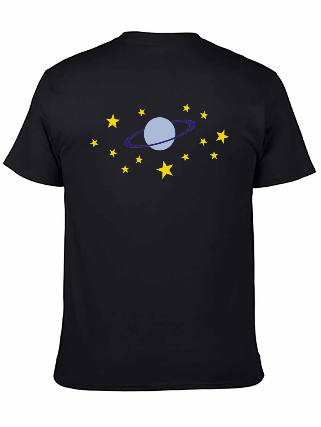 Planet And Stars Casual Graphic T-Shirt – Simple And Comfortable Daily Wear